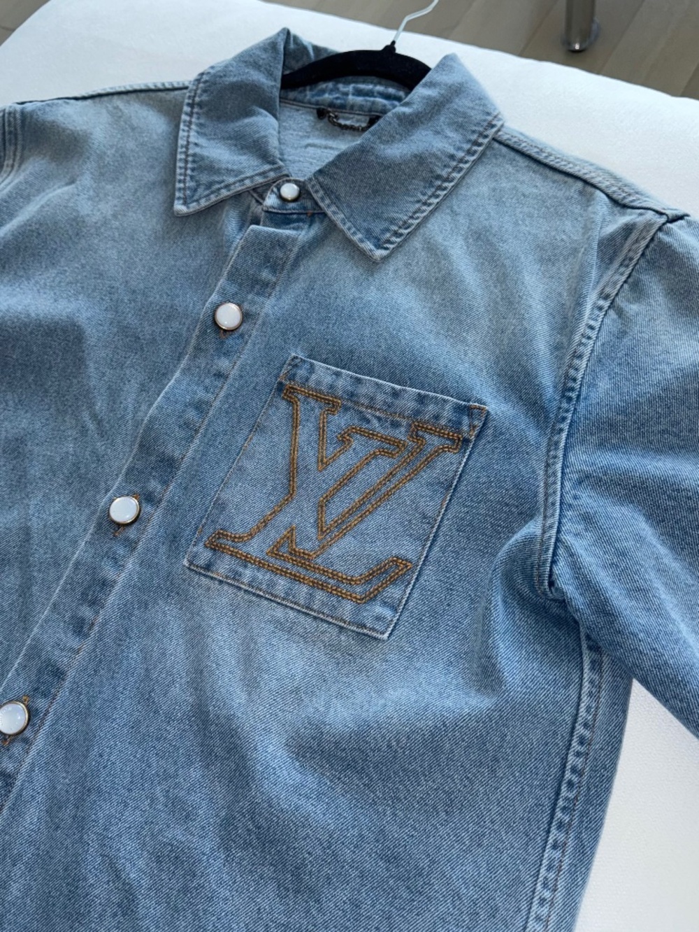 Louis Vuitton Denim Short Sleeved Shirt